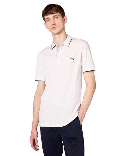 BOSS Men's Paddy Pro Contrast Color Cotton Stretch Polo Shirt