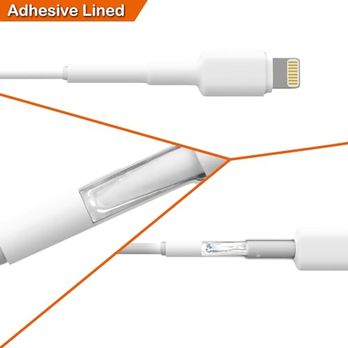 Heat Shrink Tubing Kit, Shrink Ratio 3:1 1/4" 5/16" 3/8" Heat Shrink Tube, White Wire Shrink Wrap Tubing Protector Saver Cover for Phone Cable Waterproof Electrical Shrink Tubing with Adhesive Lined by Pointool - Used condition - Image 3
