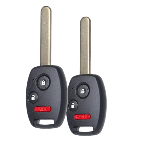 MechanMagic 2PCS Key Fob Remote Replacement Fits Honda CR-V 2007 2008 2009 2010-2013/CR-Z 2011- 2014 2015/Fit/Insight/Accord Coupe/Crosstour MLBHLIK-1T Keyless Entry Remote Control 35111-SWA-306