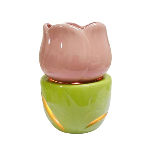 Diffusore per Candele a Forma Di Chic, Diffusore Di a Forma Di Chic, Scioglicera per Candela Con Bruciatore a Olio In Ceramica, Materiale Ceramico, Capacità 180 ml, per Oli Essenziali, Cere Aromatiche
