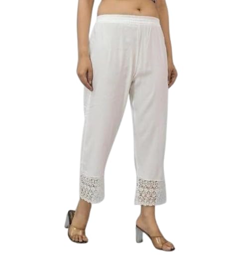 Cotton Blend White Ankle Length Women's Leggings - Review, Price and Buying Guide