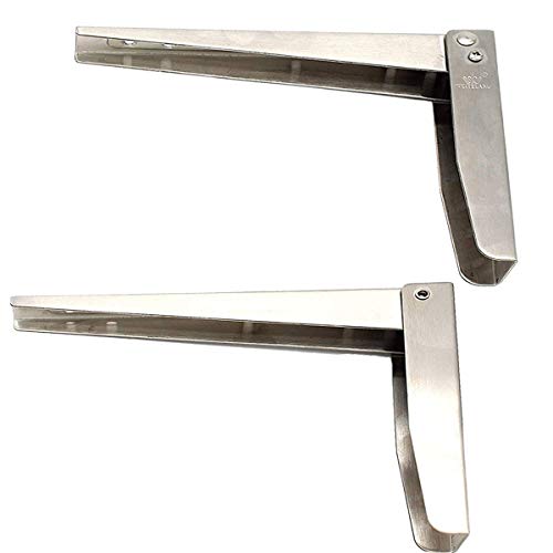 – Tablet-Halterung aus Edelstahl – Wandleuchte in L-Form mit rechtem Winkel für platzsparende Küche | Garten | Werkstatt | Garage DIY – 2