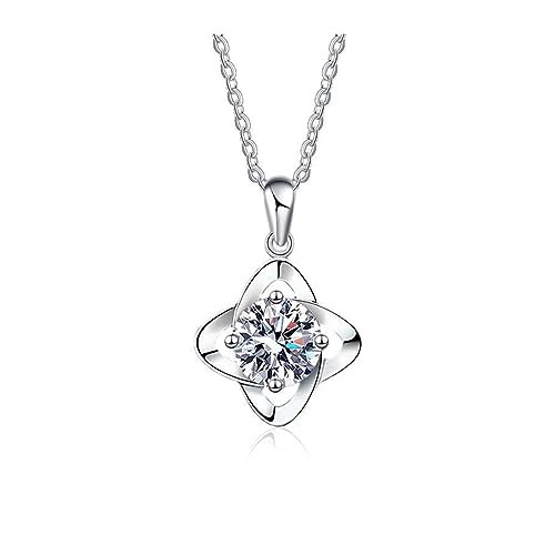 Pendentif Moissanite 1CT Argent S925, le Cadeau de Mariage Idéal