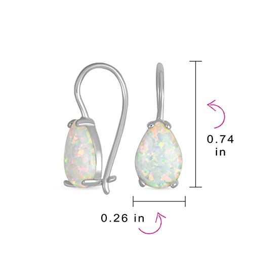 Boucles d'oreilles opale orange en argent 925 forme goutte