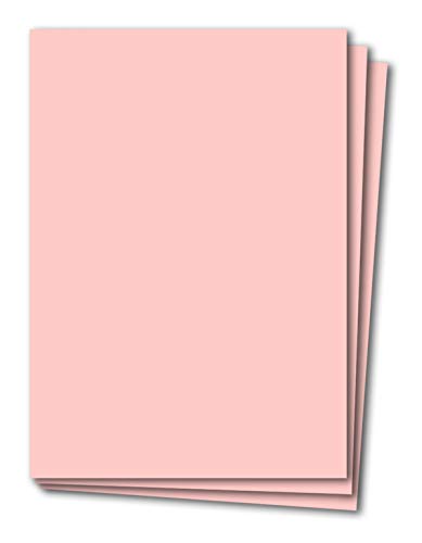 50 Blatt Tonkarton DIN A4 - Rosa - 240 g/m² dicker Bastelkarton - 21,0 x 29,7 cm Pappe zum basteln für Fotoalbum Menükarte Bedruckbar DIY kreativ sein
