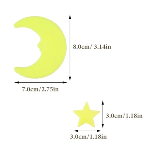 Stickers luminosos estrellas y luna para habitación miniatura 7
