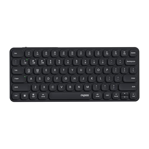 RAPOO E9050L CX L[{[h Bluetooth }`foCX  USz 78L[ ^ USB-C[d RpNg ÉL[{[h 4̃foCXڑ\ [vt@C Windows/Mac/Linux/Chrome