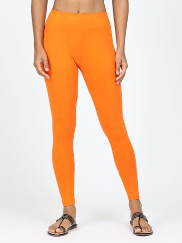 Image of Robinbosky Premium Stretchable Cotton Ankle Legging for Women | Suitable for Formal wear & Casual wear | High-End Elastic Makes The Leggings Squat Proof and Durable for Travel, Yoga, & Workout.