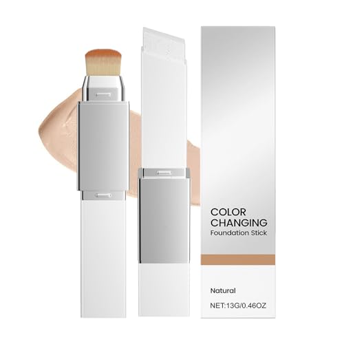 Blanc Cover Cream Stick Foundation Stick Maquillaje Coreano Base Maquillaje Coreana Base De Maquillaje Coreana con Brocha Hidratante Corrector Ligero Apto Para Todo Tipo de Piel(Natural)