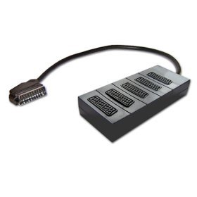 Colore: nero. Scart splitter – 5 way