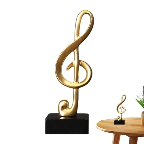 Music Note Sculpture, Piano Note Figures, Desktop Piano Note Figures Resin Musical Note Statue, Music Note Figures for Desk, Shelf