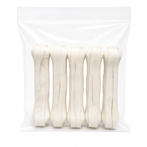 Image of Rawhide Dog Chew Bones 4 Inch (250g) | Long Lasting Chew Sticks for Dogs | Dental Cleaning Treat | Calcium Rich Puppy & Adult Dog Treat