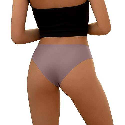 Image of DEANGELMON Seamless Underwear for Women No Show Bikini Panties Comfortable Stretch Invisible Ladies Hipster Briefs