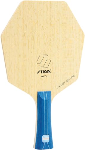 STIGA 1602240235 Table Tennis Shake Cracket Speed Control Cyber Shape Wavy FLA Beige