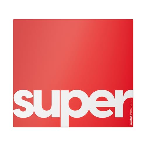 Image of Pulsar Gaming Gears Superglide Pad v3 Type-S - Alumino-Silicate Glass Gaming Mouse Pad, Soft R-Edge, Anti-Slip Silicone Base 500mmx450mm (XLE, Red)