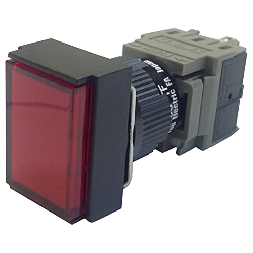 AH165-TFR11 | FUJI FLUSH RECTANGULAR HEAD RED 1NO+1NC