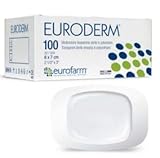 Euroderm (cm 6 x cm 7) Apósito Estéril Transparente Adhesivo Hecho de Una Pelicula Altamente Resistente de Poliuretano, 100 Unidades