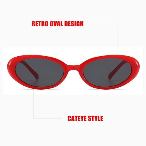 Retro Oval Sunglasses for Women and Men Tiny Small Oval Glasses Fashion Cat Eye Shades2