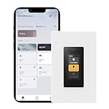 ORVIBO Matter Smart Dimmer Switch, Works with Apple Home, Alexa & Google Home, w/Weather Display, Energy Monitoring, Single Pole, Neutral Wire Required