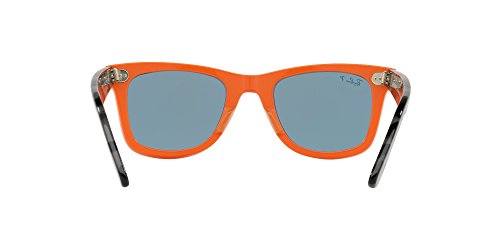 Image of Ray-Ban Polarized Square Unisex Sunglasses - (8053672926507|50|Blue Color Lens)