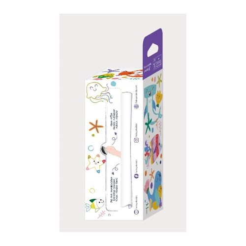 Haku Yoka Wax Crayon Set, Mini Sealife Colouring Roll - Image 2