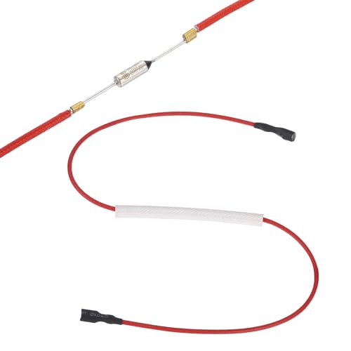 QUARKZMAN Fusible Térmico Universal Para Olla Arrocera 240°C 10A 250V Con Terminales En Ambos Extremos Y Funda De Fibra De Vidrio Para Reparación De Ollas A Presión Eléctricas