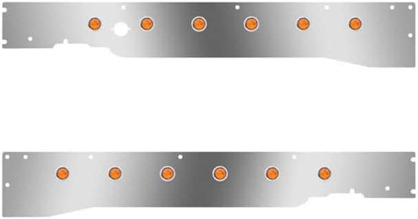 Technical Precision Replacement For KENWORTH T660 YEAR 2014 Cab Panels W Block Heater Plug Hole 12 .75 IN AmberAmber LEDs W RME