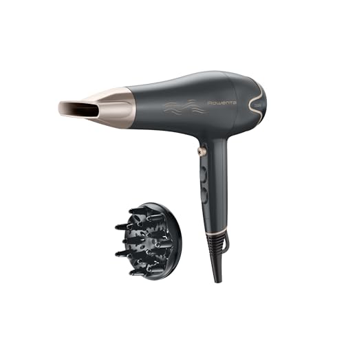 Rowenta Motion Dry Asciugacapelli Ultra Rapido, 2200 W CV5707 | Concentratore per un Flusso d'Aria di Precisione, Getto di Aria Fredda per Risultati Duraturi, Colore: Rosso