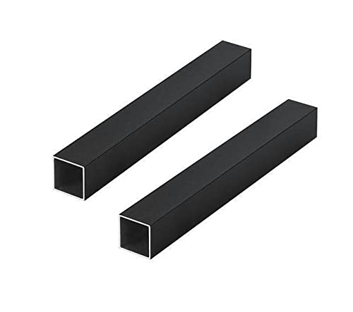 Tube carré aluminium noir 20x20mm de 1m pour structures légères - 2