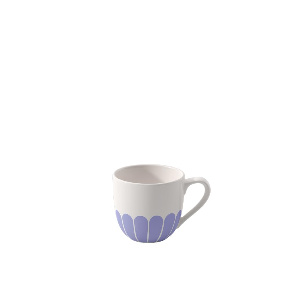 Villeroy & Boch - Fleur bleu Espresso Cup Blue, Dishwasher-Safe, Microwave-Safe, Cup for Espresso or Small Coffee, Small Coffee Cup, Crockery Flower Pattern, Premium Porcelain