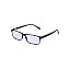 Black Frame & Clear Lens 0.0x
