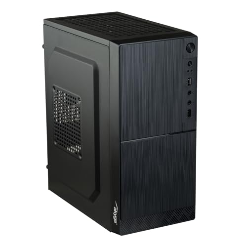 Micro ATX AKYGA AK35BK Gabinete 2x USB 2.0 Negro sin Fuente de Poder miniatura 6