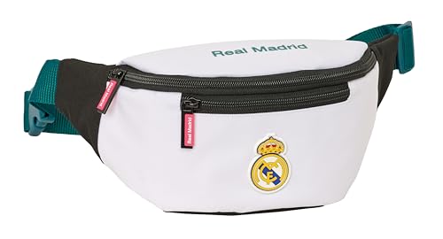 Image of Real Madrid Equipacion 26 /27 Belt Bag with Outer Pocket, Ideal for Teenagers and Children of Different Ages Comfortable and Versatile, Quality and Durability, 23 x 9 x 12 cm