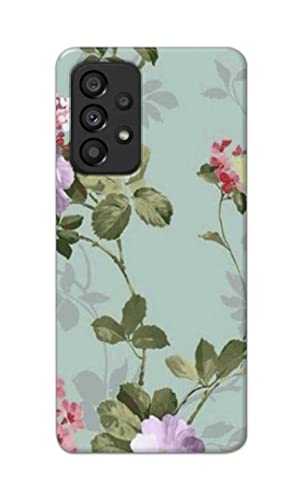 Image of Printed Hard Back Cover Case for Samsung Galaxy A53 5G Back Cover (Floral Painting) -702