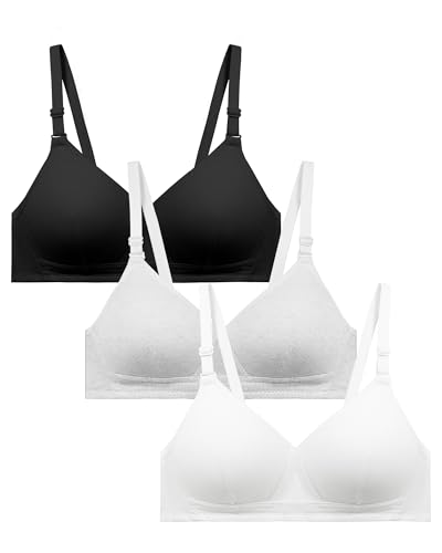 Girls Training Bra Teen Kids Sports Bras 8-10 10-12 12-14 14-16 Lightly Padded Adjustable Straps