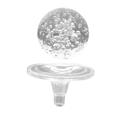 IMIKEYA 1 Ensemble Rocaille Fontaine D'Eau Qui Coule Boule De Cristal Sphère De Cristal Fontaine D'Eau Sphère Boules De D' Affichage Globe De e De Verre Orne