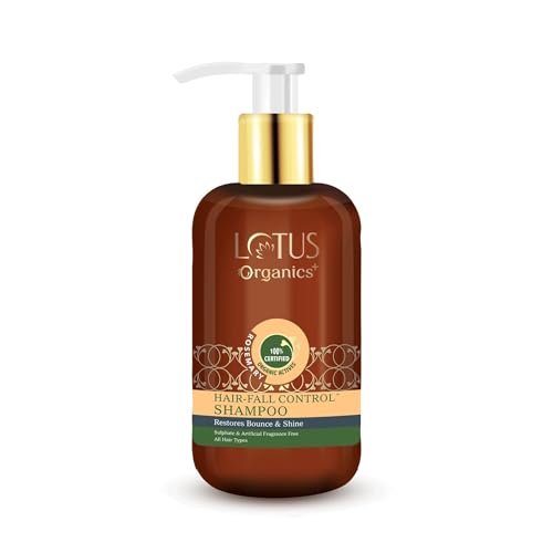 Lotus Organics+ Hair Fall Control Shampoo | Red Onion | Sulphate & Paraben Free | All Hair Types | 300ml