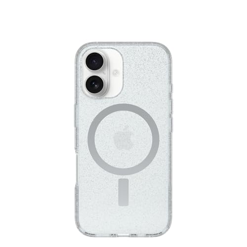 Image of OtterBox iPhone 16 Symmetry Series Clear Case - Stardust - Ultra-Thin, Sleek iPhone Case, Glitter iPhone Case