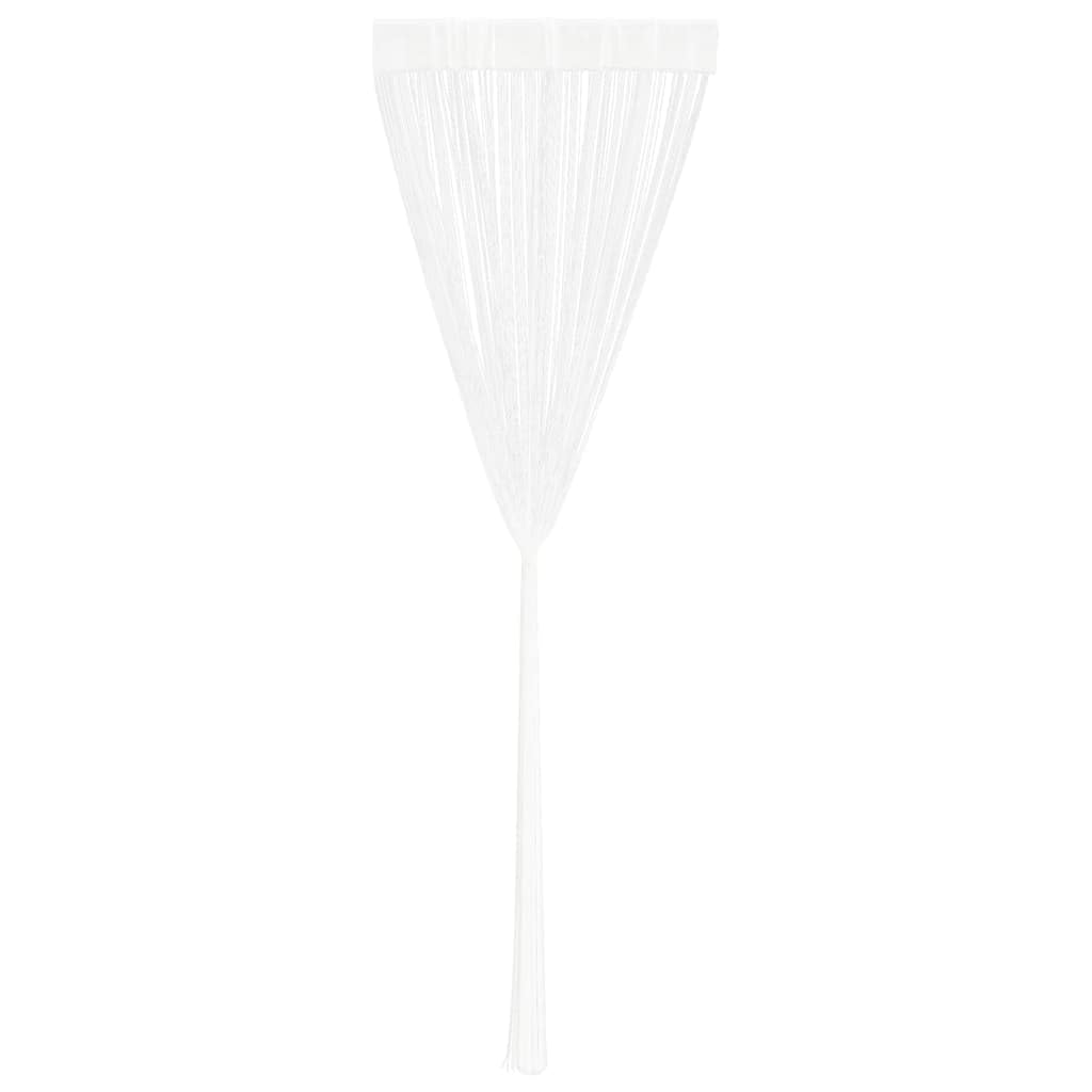 Generico 2 Pz Tende a Fili 100x250 cm Bianche,Trattamenti per finestre,Tende e tendaggi-132398