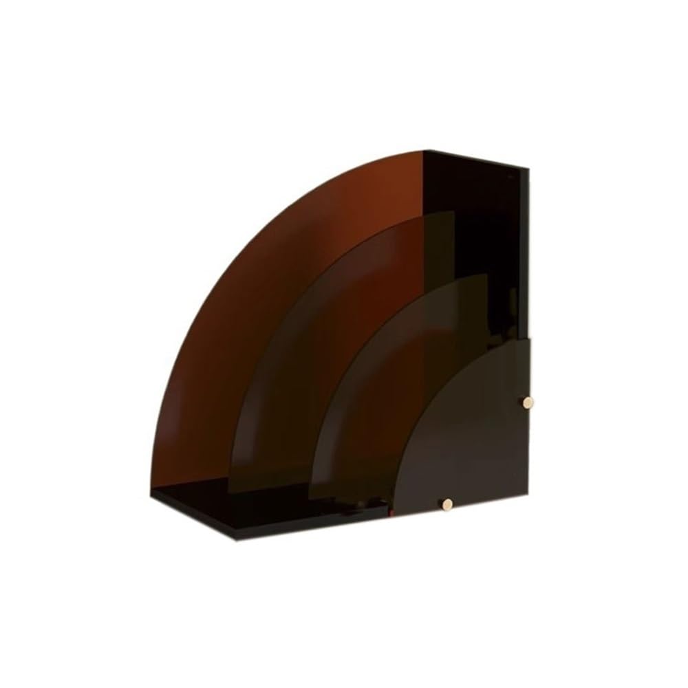 CHENGAIJIAN Cd Rack Desktop Creativity Fan Shaped Acrylic Vinyl Record Storage Stand CD Display Rack
