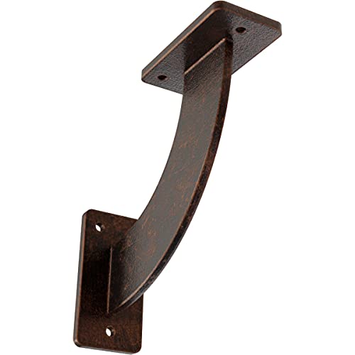 2" W x 7" D x 7" H Bradford Steel Bracket, Antiqued Copper