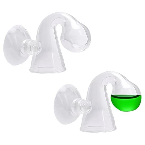 Yangfei 2 Pack CO2 Drop Checker, Aquarium CO2 Tester Monitor CO2 Glass Drop Checker Aquarium CO2 Detector for Planted Fish Tank Cover