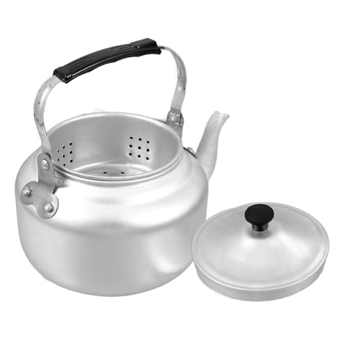 Loigohon アルミ製大容量キッチンケトル 茶こし付き ? 時短調理 衛生設計 レトロスル形状 持ちやすいハンドル 家庭用湯沸かし器