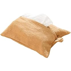 Dispensador De Papel Tissue Caja de pañuelos de lino de algodón, soporte para toallas de papel, organizador de servilletas, para baño, caja de colección de papel higiénico, dispensador de caja de toallas de papel