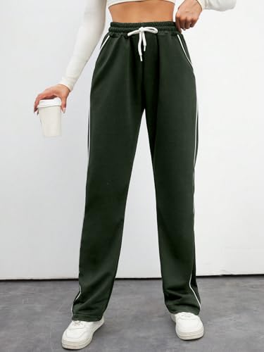 Image of SAKHWALA Women's Striped Track Pants | Women Trackpants | Women Lower /Pyjama | Lounge Pants | Loose Fit Trackpants | Gym /Yoga /Casual Wear Pants