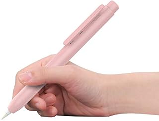 MoKo Pencil Cover Compatible with Apple Pencil 1st Generation, Retractable Tip Cap Pencil Stylus Sleeve Case for 1st-generation Apple Pencil- PINK
