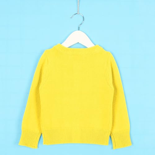 Girls Long Sleeve Cardigan Casual Open Front Long Sleeve Knit Sweater with Pockets for Kids 1~12 Years2