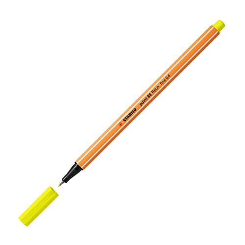 Image of STABILO Point 88 Fineliner Pens Pack of 5 Neon