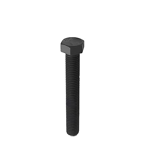 Image of Aicosineg M14 x 100mm Carbon Steel Grade 8.8 External Hex Head Screw Bolts Metric Thread Hexagon Bolts Fastener, 4.30''x0.83''x0.83''(Lx W x H) for Hardware Furniture Machinery Black 2pcs