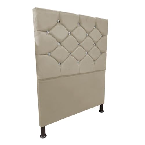 Cabeceira de Cama Box Solteiro Estofada Kasi - Cores (Bege)